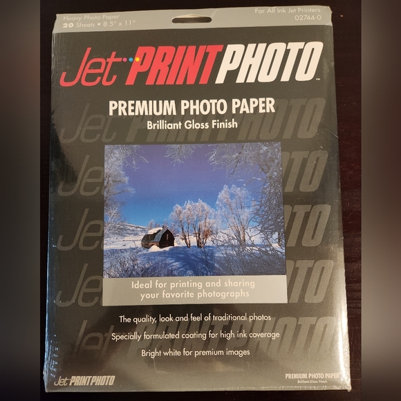 Jet Print Photo Photo Paper Premium paper Brilliant High Gloss NEW UNOPENED - Picture 1 of 2